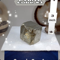 Pyrite cube geometric shape cubic