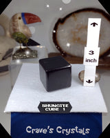 
              Shungite cube geometric shape cubic
            