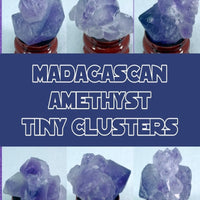 Madagascar Amethyst  tiny cluster