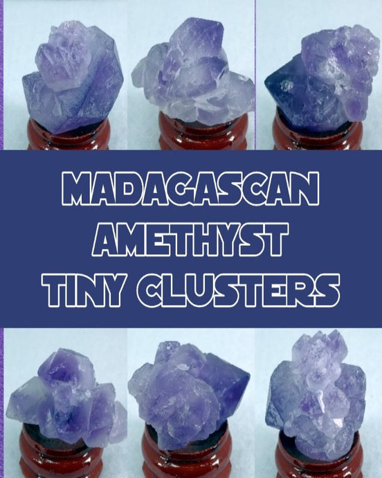 Madagascar Amethyst  tiny cluster