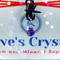 Amethyst $3.00 Stone Pendant Silver Plated