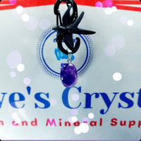 Amethyst $3.00 Stone Pendant Silver Plated