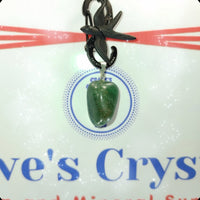 Green Aventurine $3.00 pendant silver plated