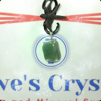 Green Aventurine $3.00 pendant silver plated