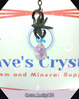 
              Chevron Amethyst $3.00 Silver Plated Stone Pendant
            