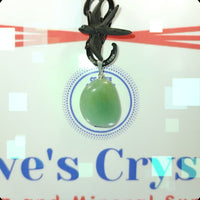 Green Aventurine $3.00 pendant silver plated