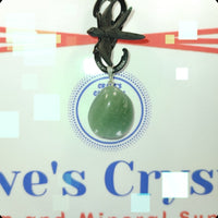 Green Aventurine $3.00 pendant silver plated