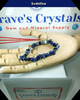 
              Sodalite Chip Bead Bracelet
            