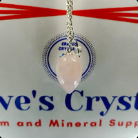 Rose Quartz Large Rounded Bead Pendelum