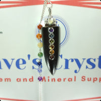 Rosewood Elongated Chakra Chain and Chakra Cone Pendelum