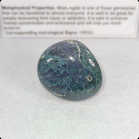 Green Moss Agate Tumbled Stone