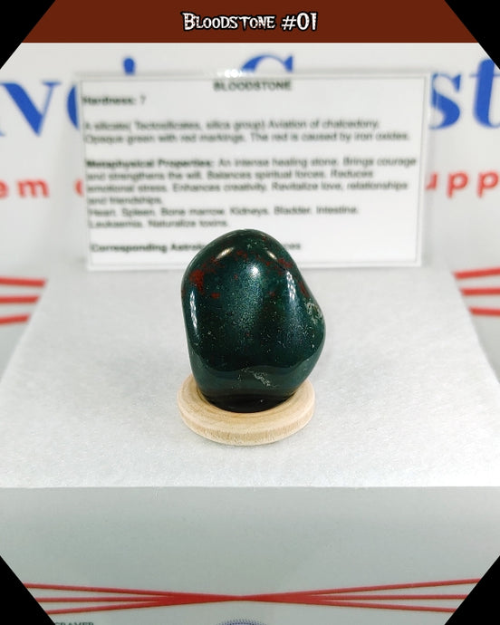 Bloodstone Tumbled Stone