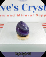 
              Purple Agate dyed tumbled stone
            