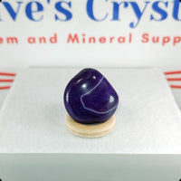 Purple Agate dyed tumbled stone