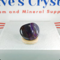 Purple Agate dyed tumbled stone