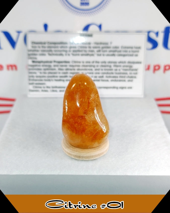 Citrine Extra Quality Tumbled Stone