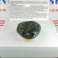 Blue labradorite tumbled stone