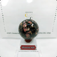 Rhodonite Large Sphere