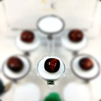 Red tiger eye tumbled stone