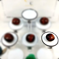 Red tiger eye tumbled stone