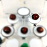 Red tiger eye tumbled stone