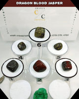 
              Dragon blood jasper tumbled stone
            