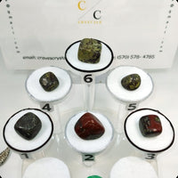 Dragon blood jasper tumbled stone