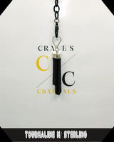 
              Black Tourmaline and Sterling Silver Pendant
            