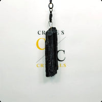 Raw Black Tourmaline Pendant