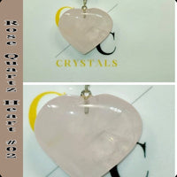 Rose Quartz Heart Pendant