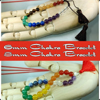 Chakra Stone Bracelet - 8mm Round Beads