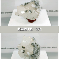 Barite Cluster with Quartz, Pyrite and Calcite