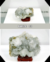 
              Barite Cluster with Quartz, Pyrite and Calcite
            