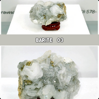 Barite Cluster with Quartz, Pyrite and Calcite