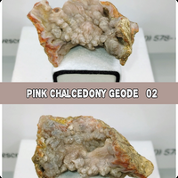 Pink Chalcedony Geode