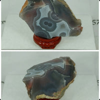 Agate Slab Pink White & Blue